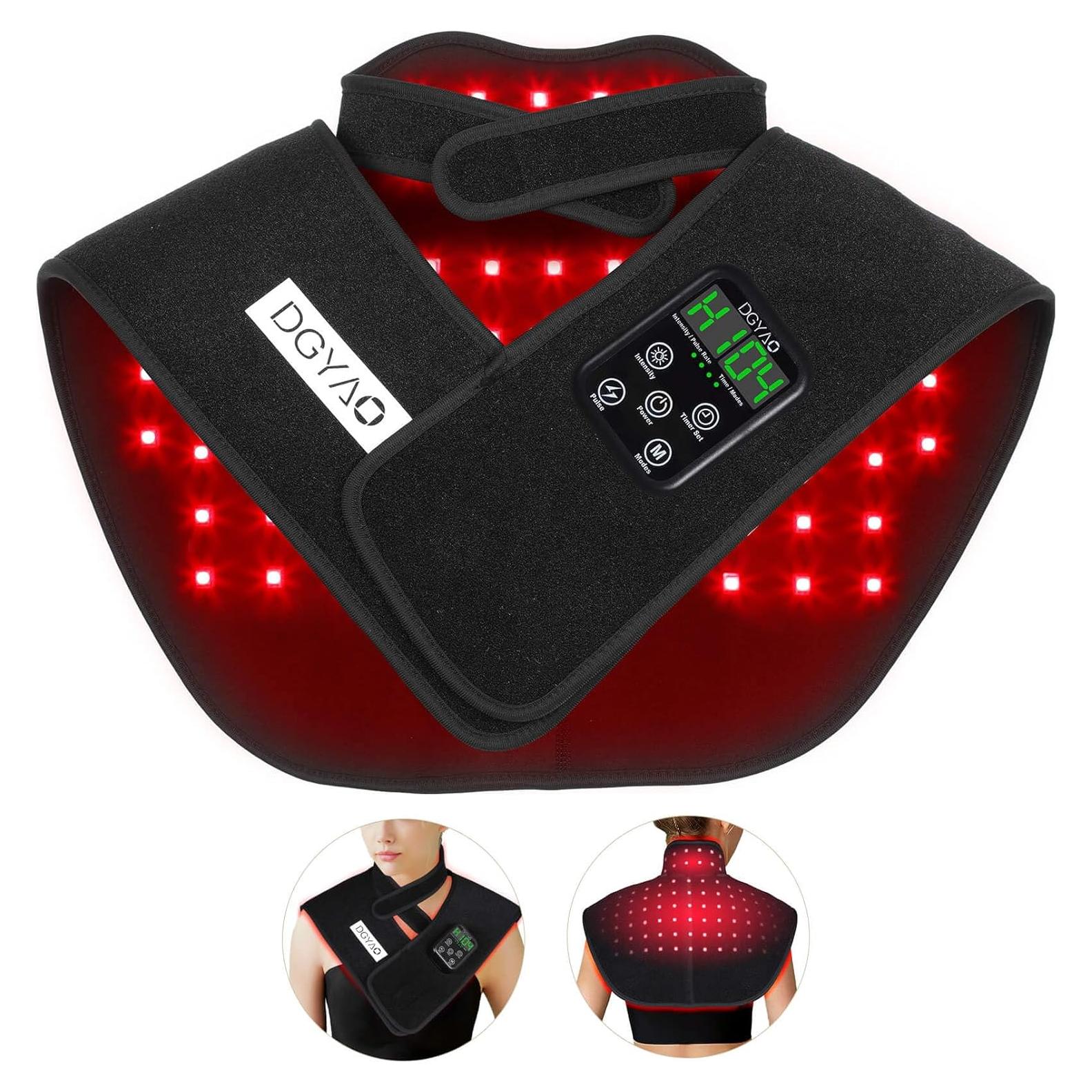 Terapia de Luz Roja Inalámbrica DGYAO RC2 para Cuello y Hombros