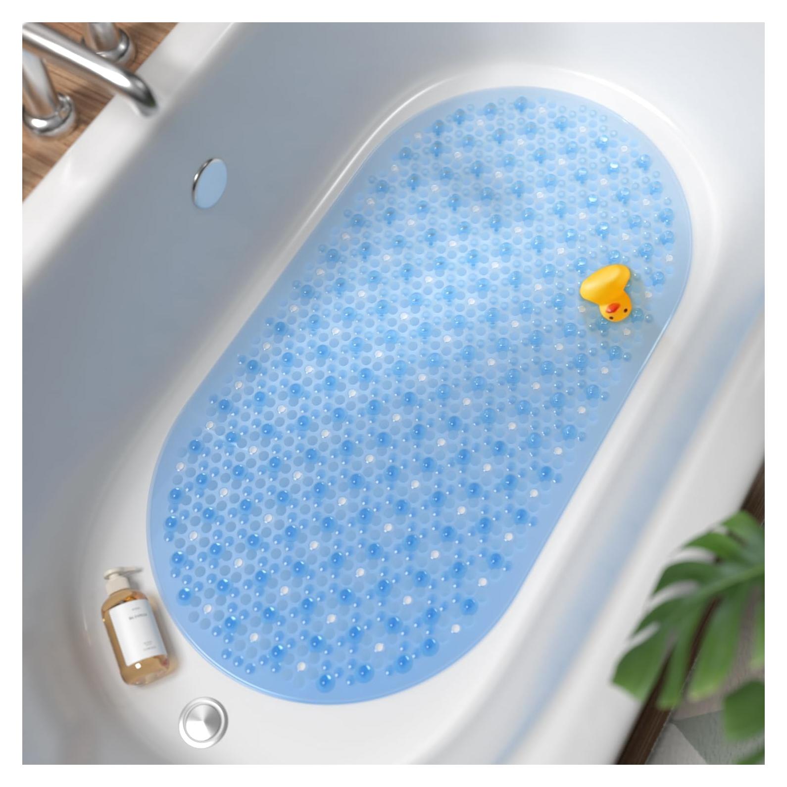 Alfombrilla Antideslizante Ovalada HITSLAM 68.6x38.1 cm Azul