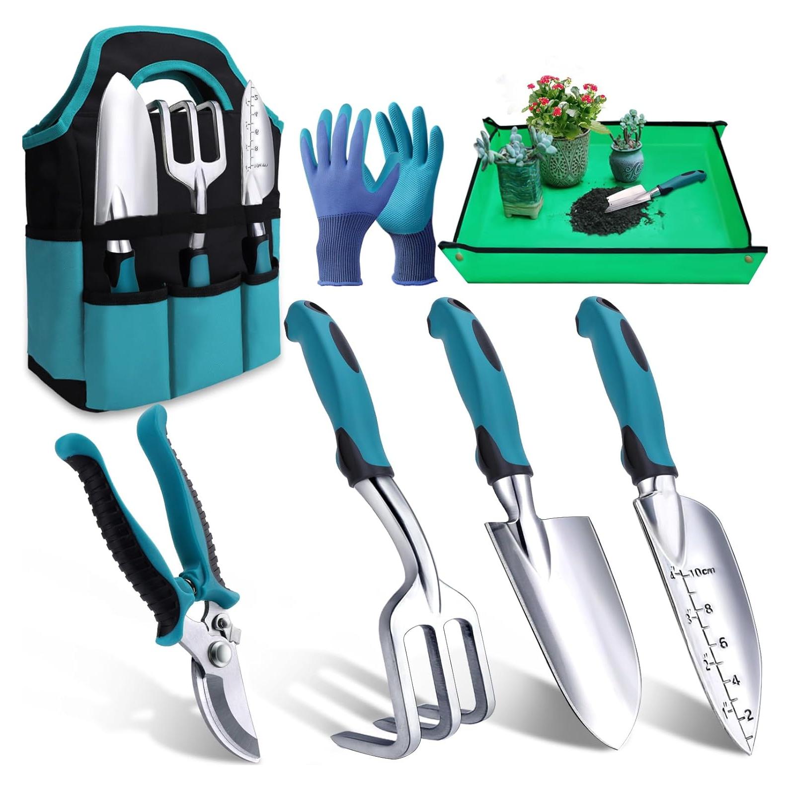 Juego de Herramientas de Jardín Kynup 7 Piezas Acero Inoxidable