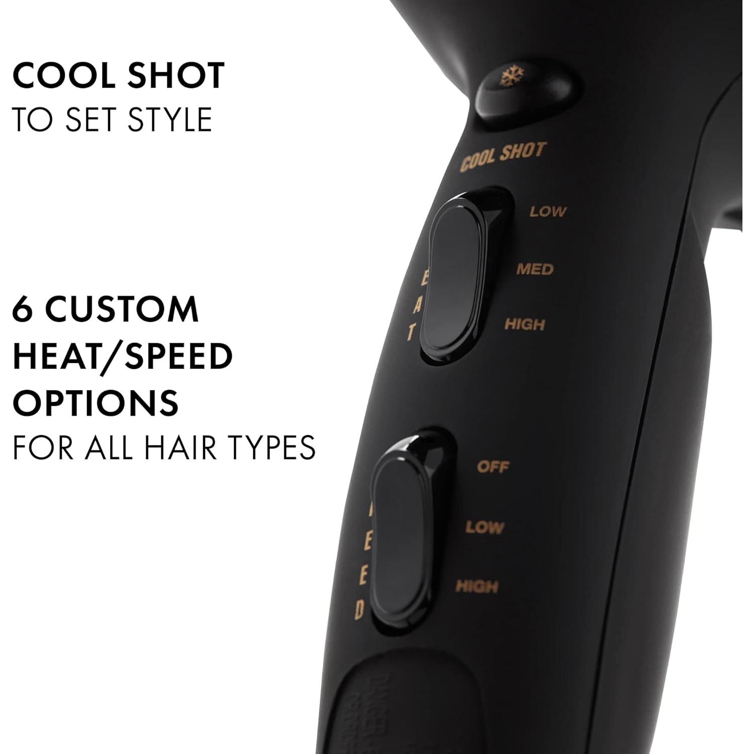 Secador de Pelo Iónico Turbo Hot Tools Pro 2100W - Ligero y Rápido