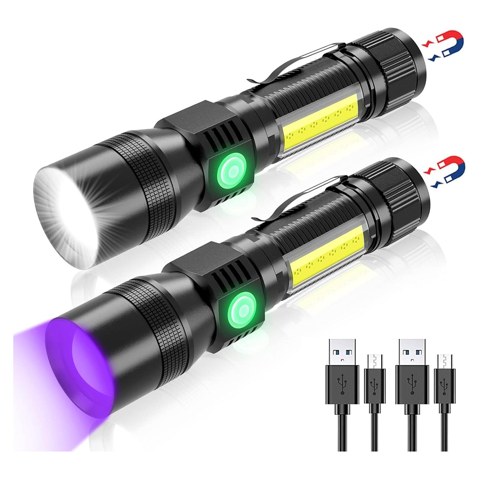 Linterna LED iToncs 1200 Lúmenes UV 3 en 1 Impermeable