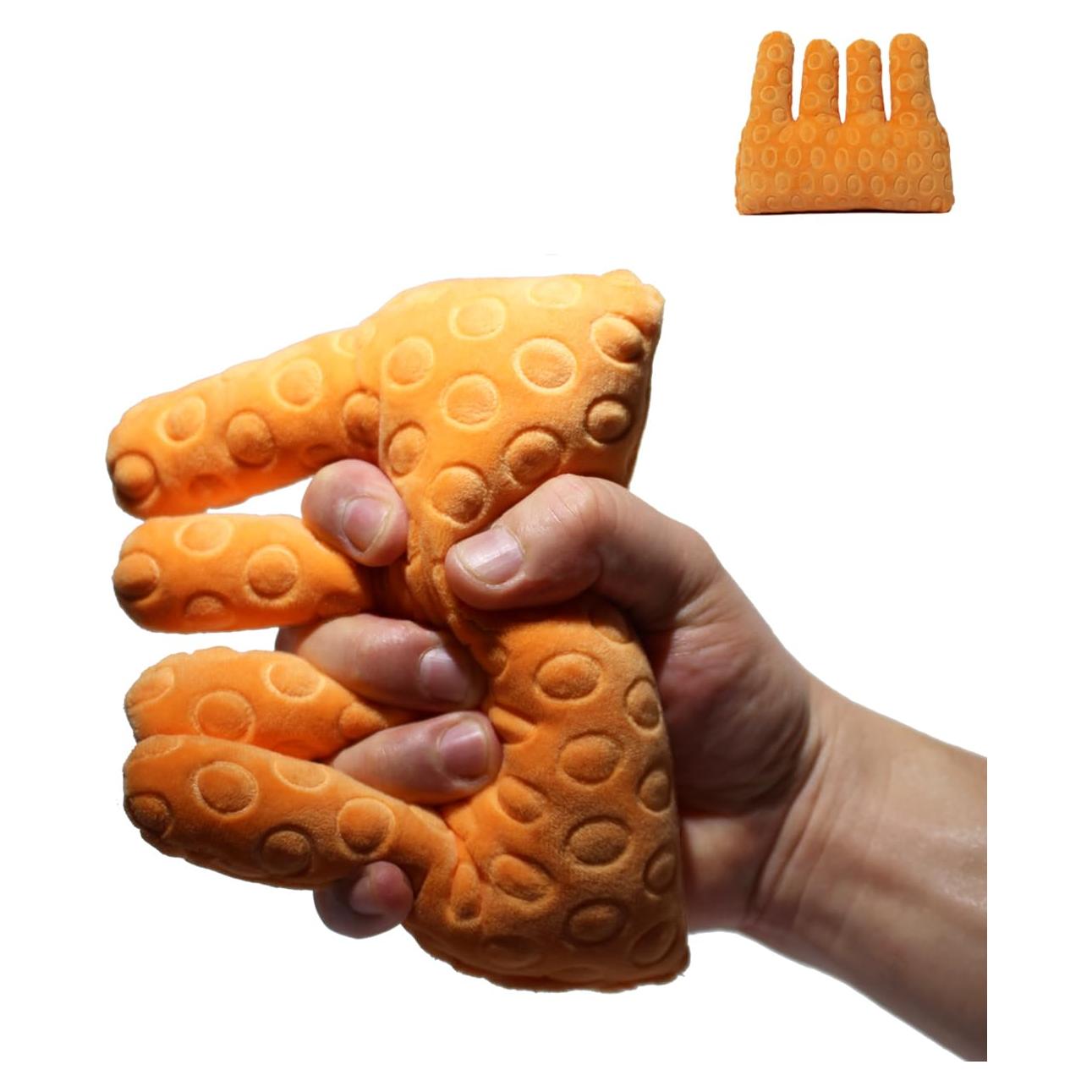 Cojín Separador de Dedos GZFQJJ para Rehabilitación - Naranja