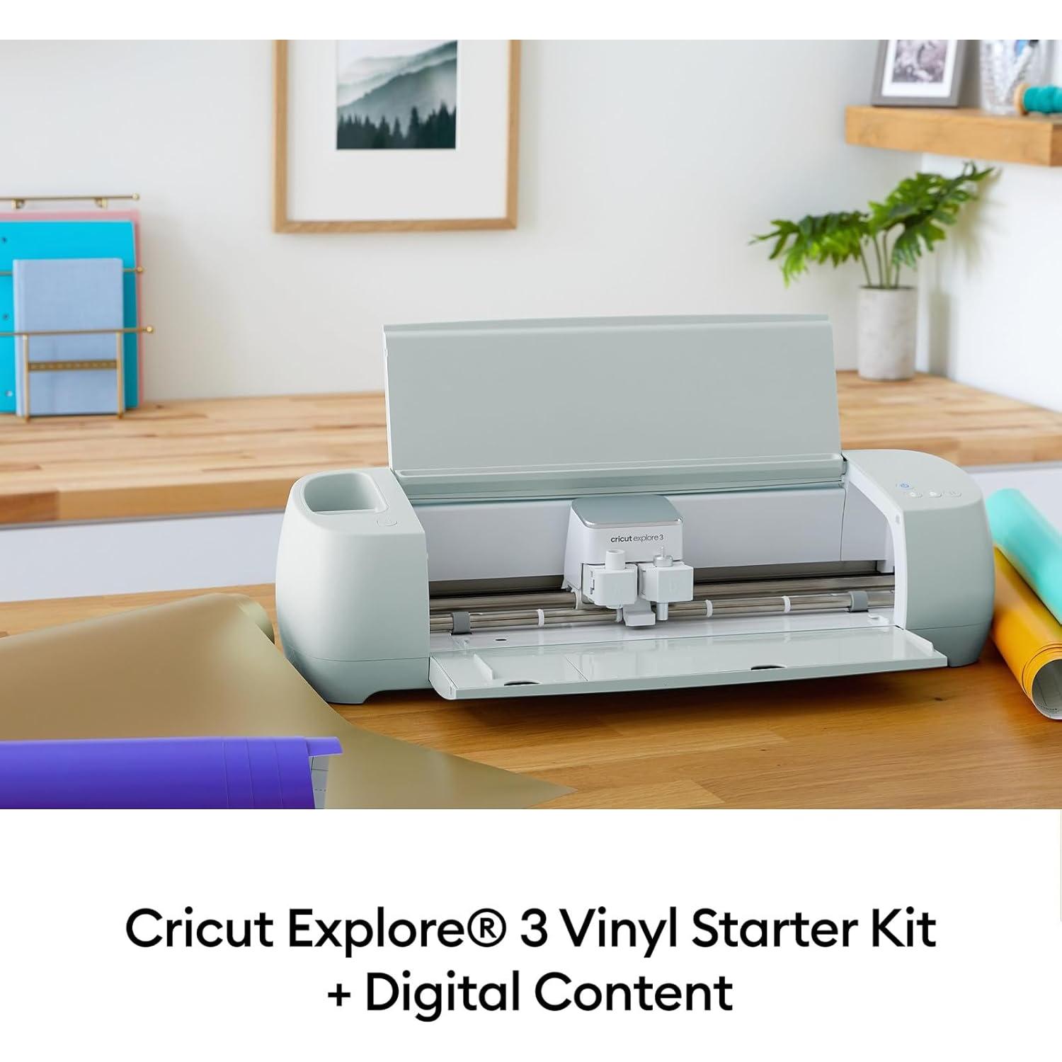 Cricut Explore 3 Máquina de Corte - Paquete Vinilo Inicio