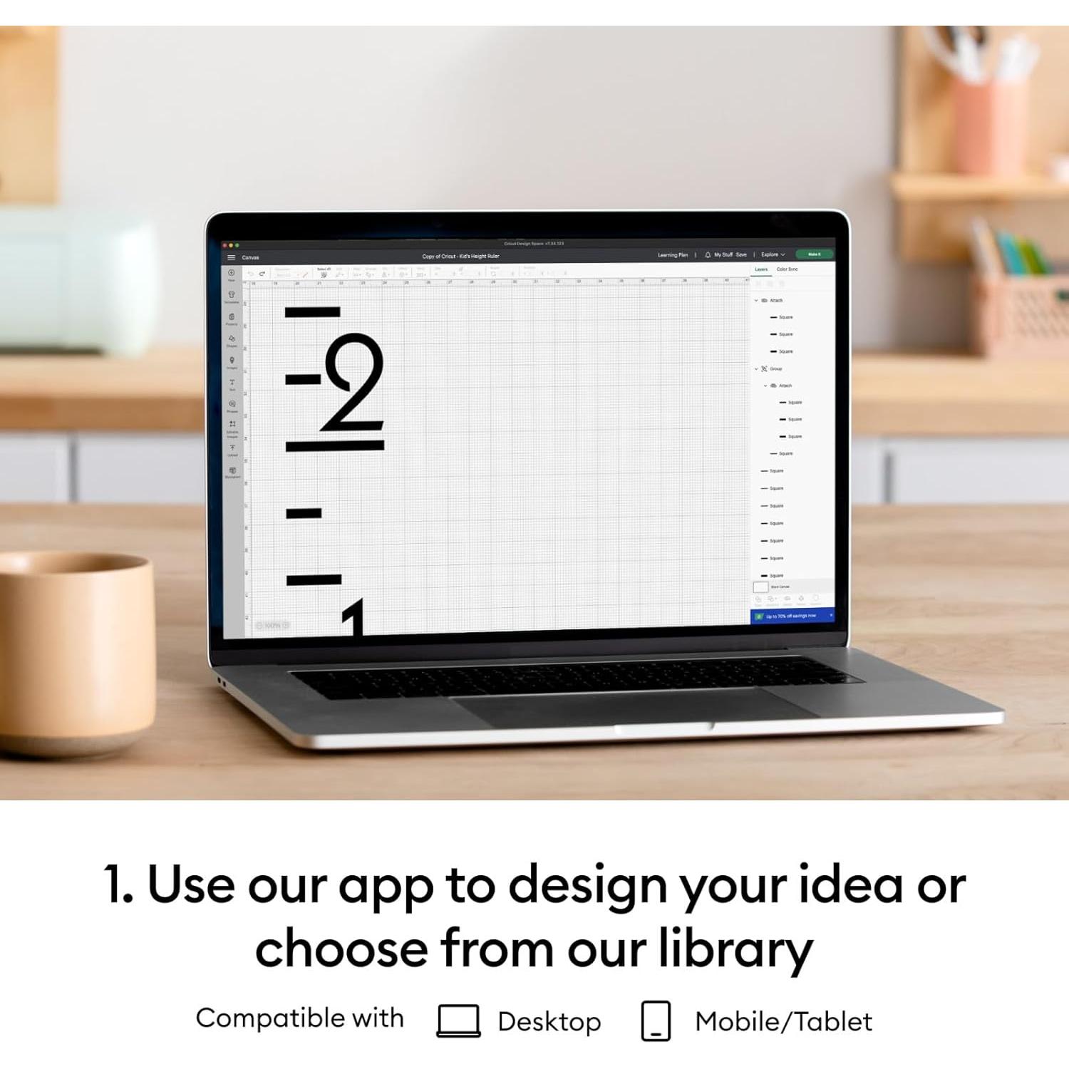 Cricut Explore 3 Máquina de Corte - Paquete Vinilo Inicio