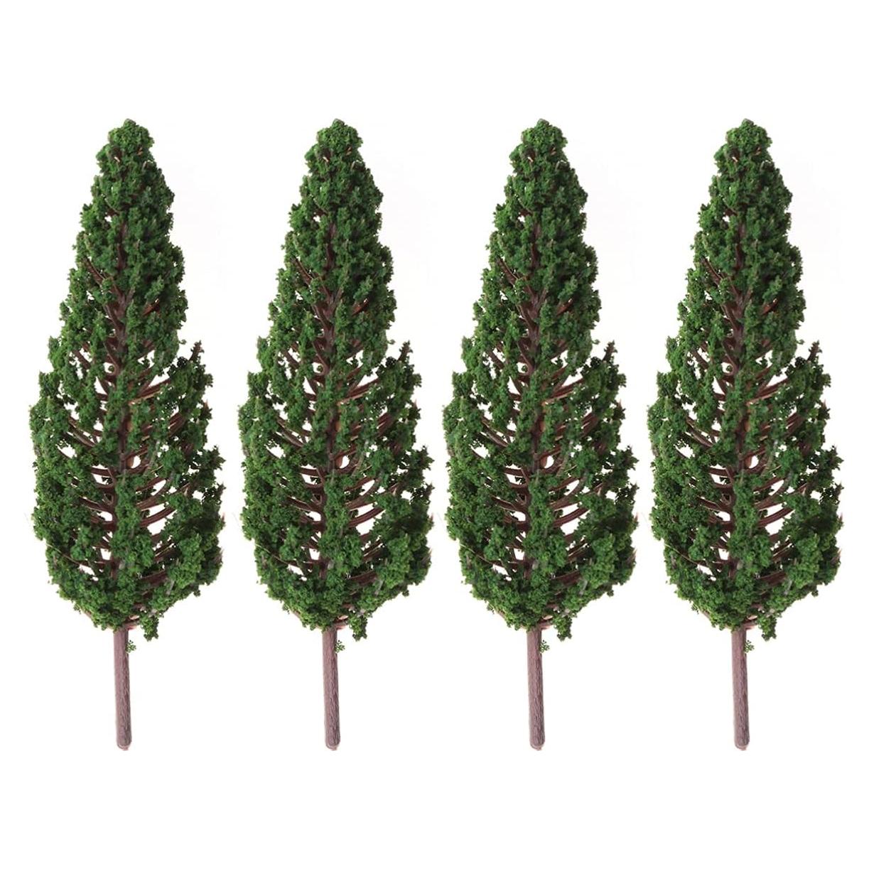 10 Piezas Árboles de Pino Miniatura Gatuida 13cm para Diorama