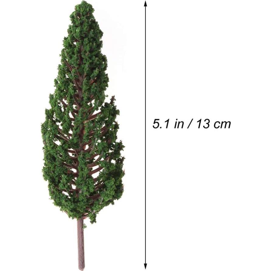 10 Piezas Árboles de Pino Miniatura Gatuida 13cm para Diorama