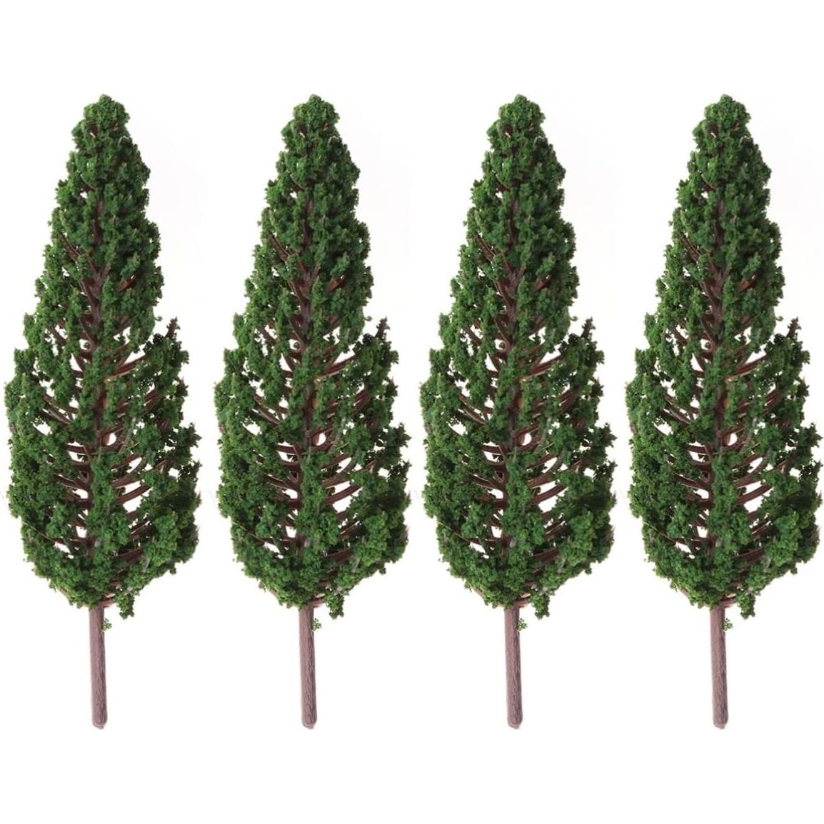 10 Piezas Árboles de Pino Miniatura Gatuida 13cm para Diorama