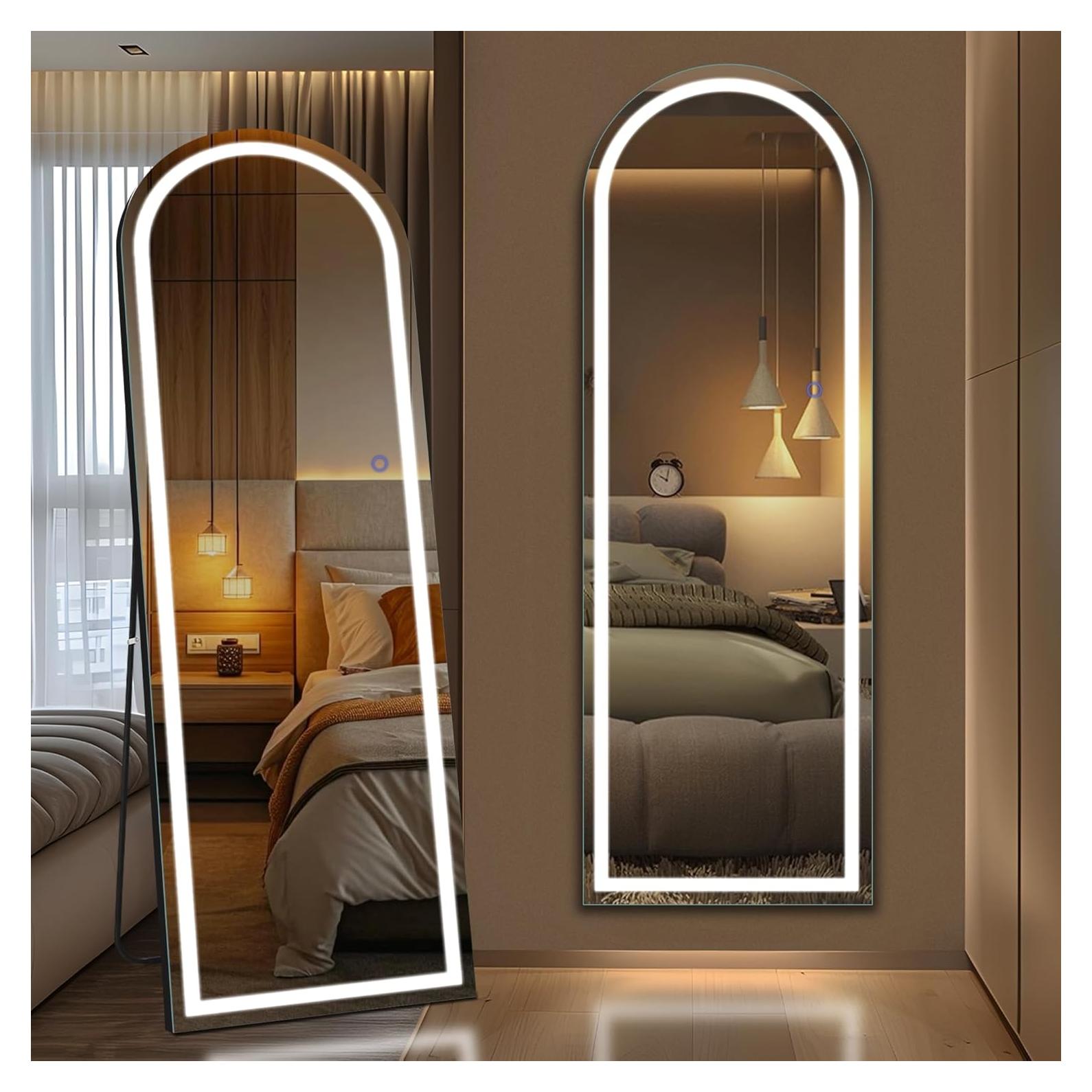 Espejo de Cuerpo Entero FURNIinspire 160x50 cm LED Regulable