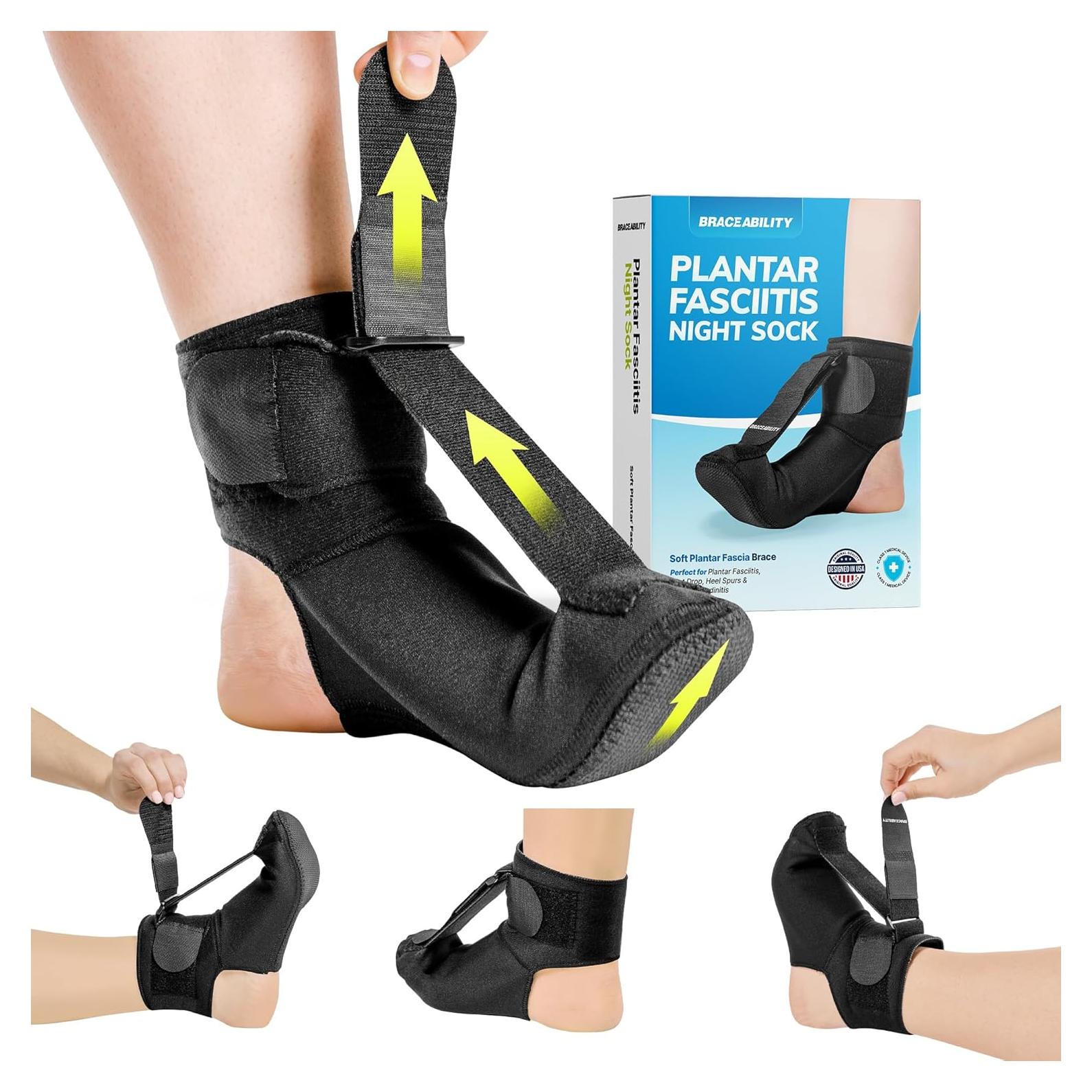 Férula Nocturna para Fascitis Plantar BraceAbility - Alivio Dolor Talón