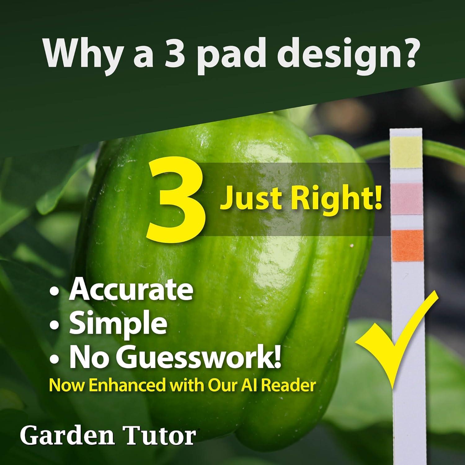 Kit de Prueba de pH del Suelo Garden Tutor - 100 Tiras