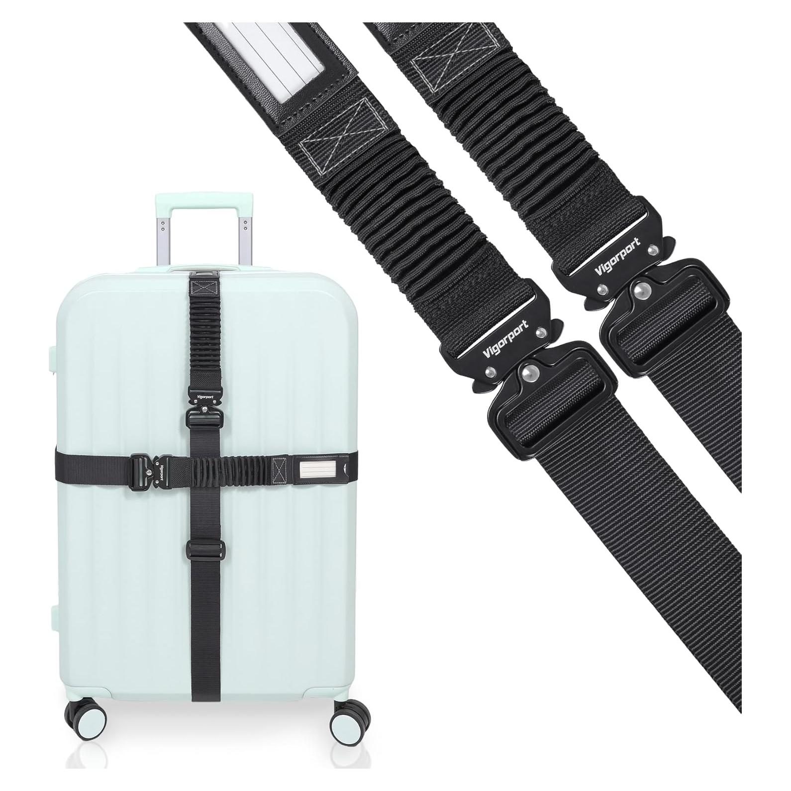 Correas de Equipaje Vigorport 2 Piezas Ajustables TSA