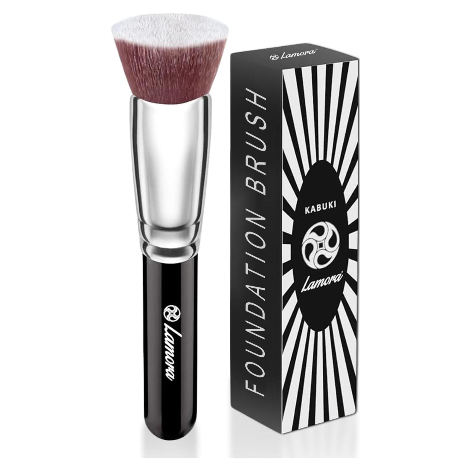 Brocha Kabuki de Fundación Lamora - Aplicación Plana 15cm