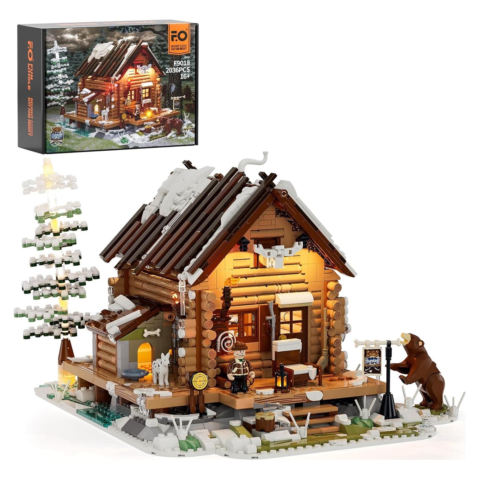 Set de Construcción Cabaña de Caza FUNWHOLE 2036 Piezas LED