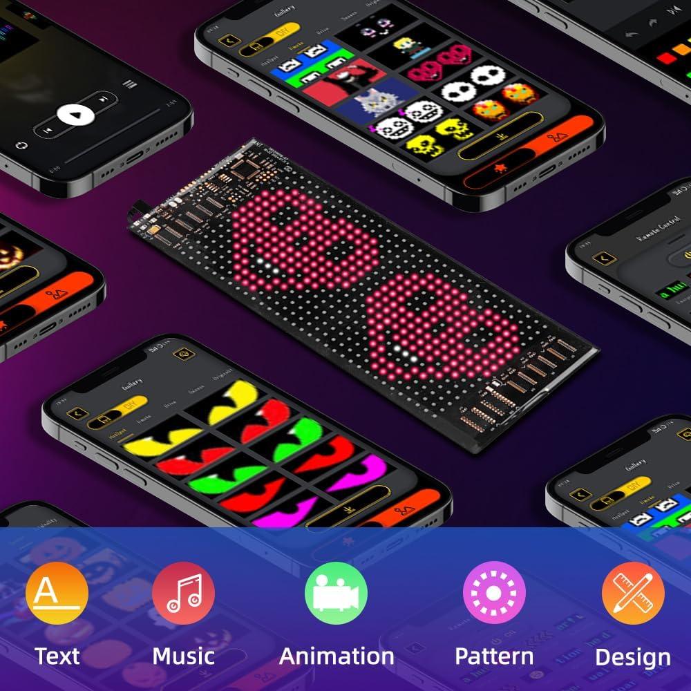 Panel LED Flexible RGB Gelrova 17.78x7.62cm Control APP