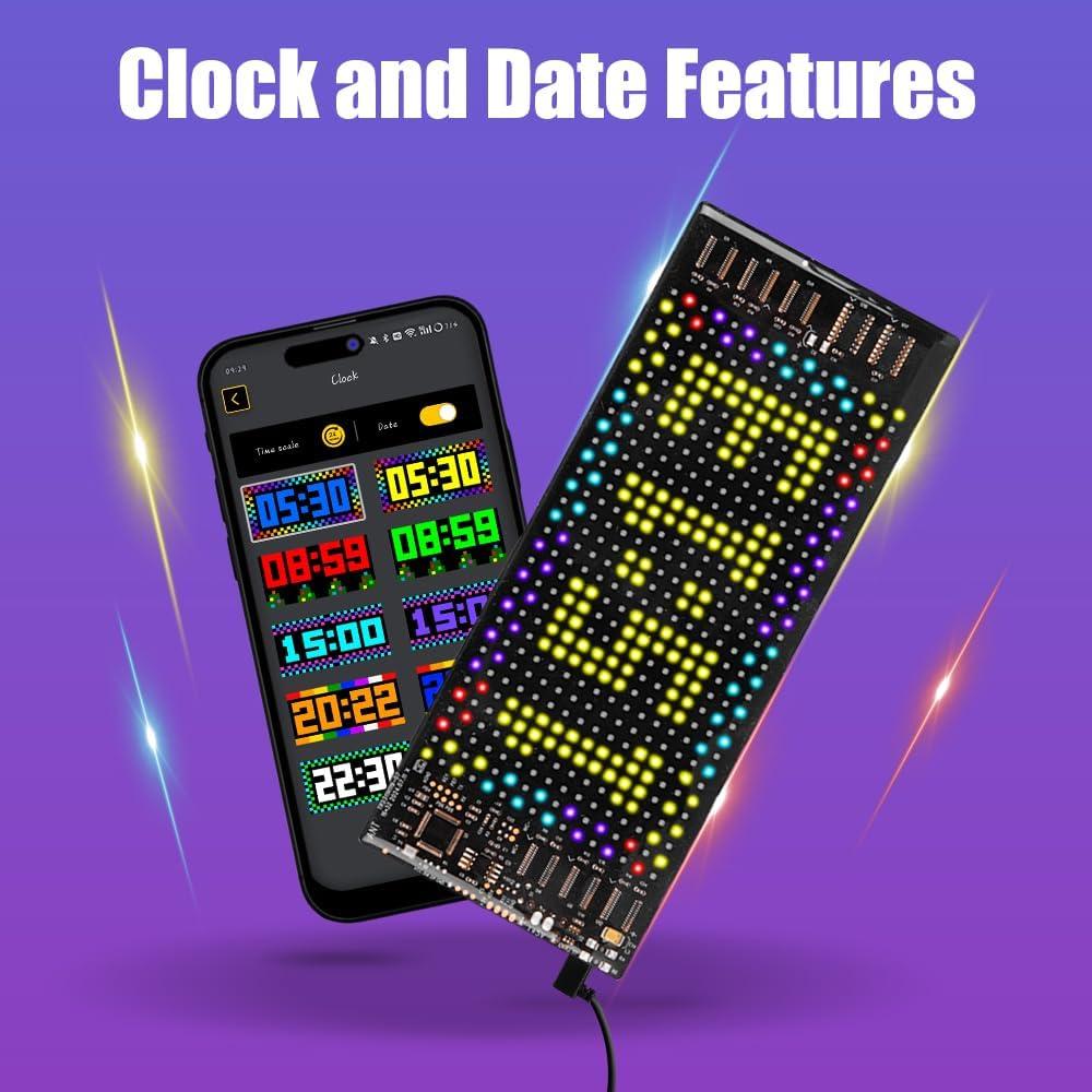 Panel LED Flexible RGB Gelrova 17.78x7.62cm Control APP
