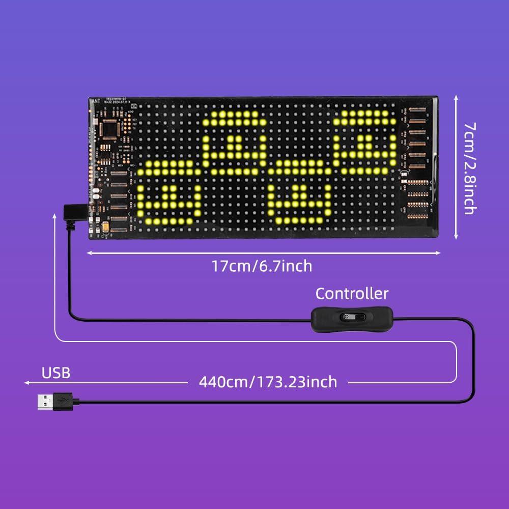 Panel LED Flexible RGB Gelrova 17.78x7.62cm Control APP