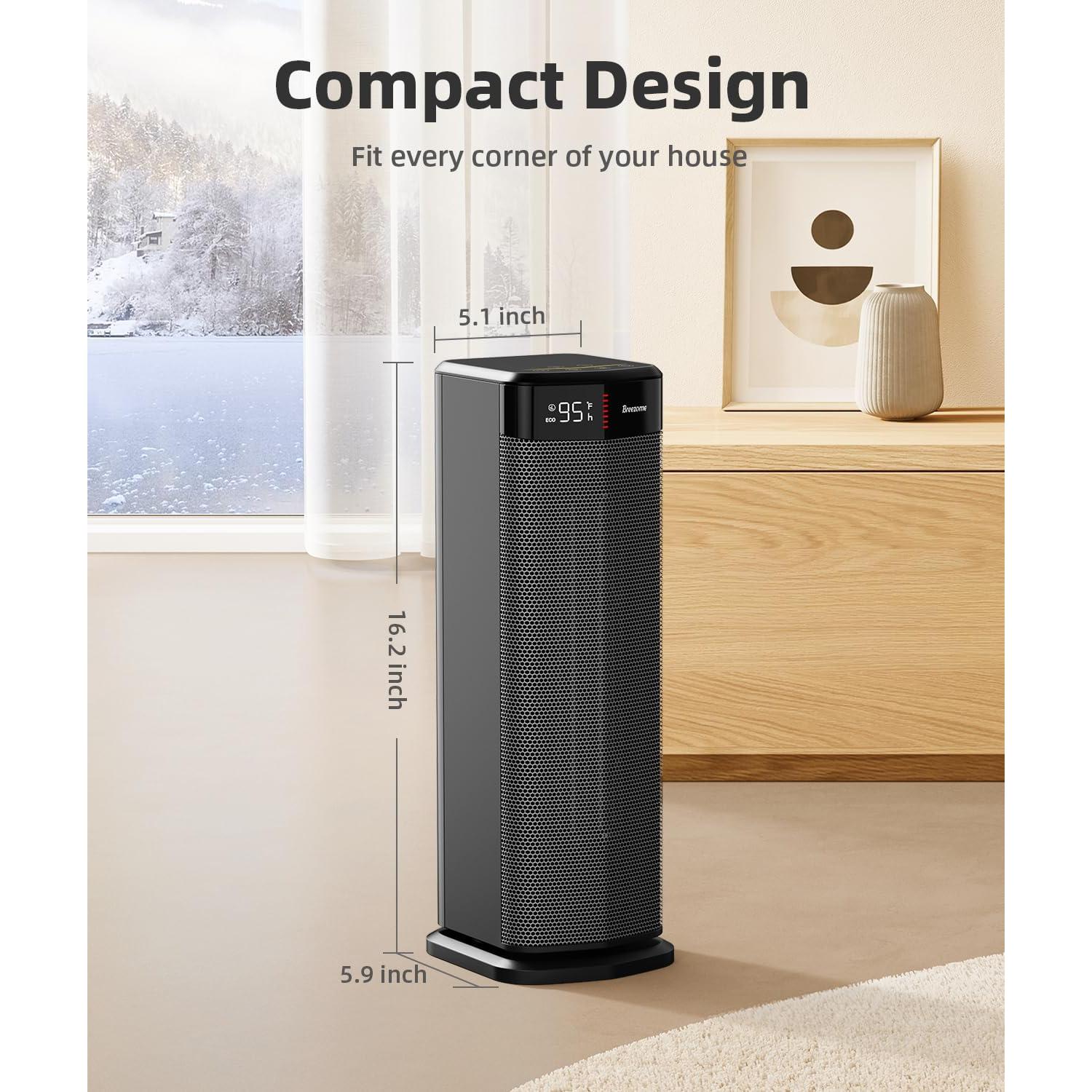 Calefactor Eléctrico BREEZOME MG26QN 1500W Oscilante 90°