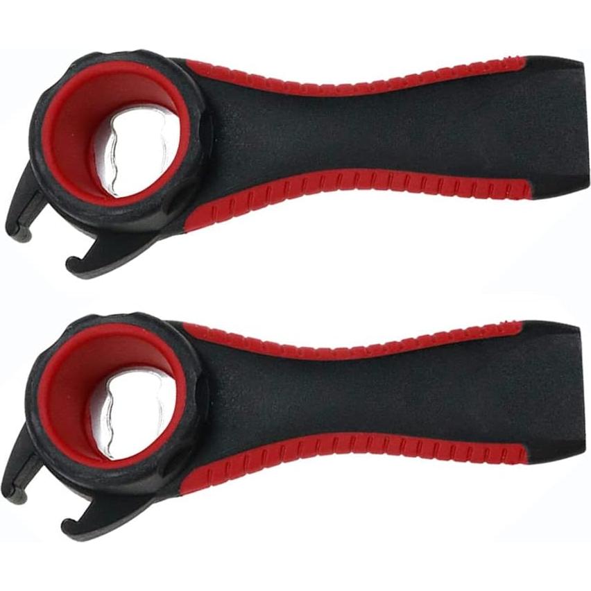 Paquete de 2 Abridores Multifuncionales Mailaoqi 5 en 1 Negro