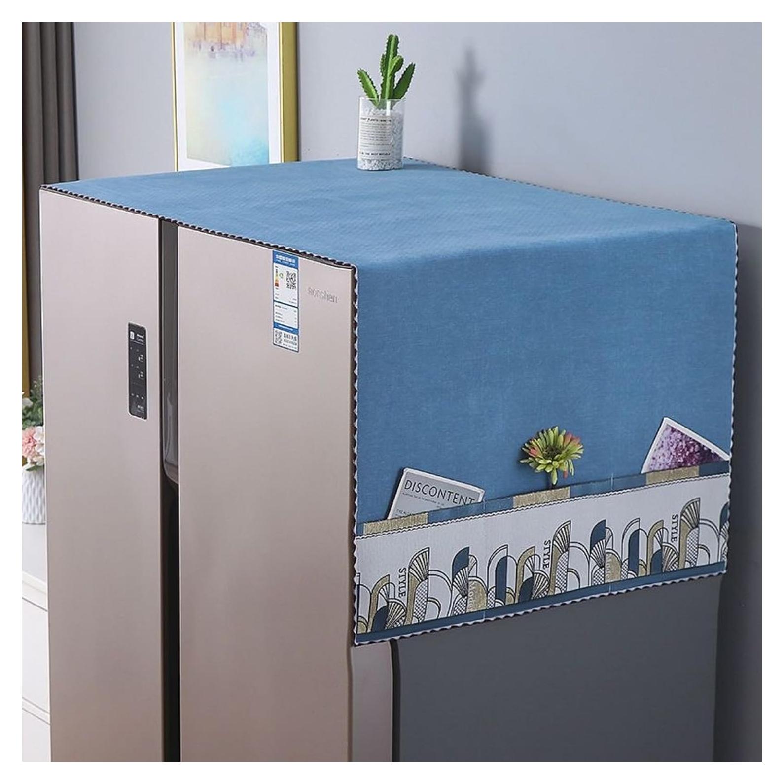 Cubierta de Polvo para Refrigerador YUZHANGHE 140x55cm Azul