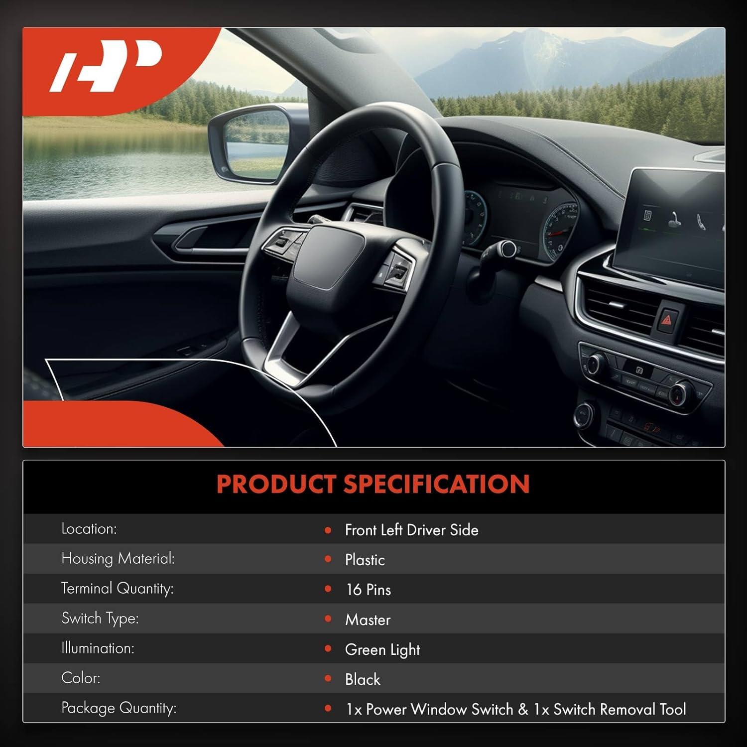 Interruptor Maestro Ventana Eléctrica A-Premium Land Rover