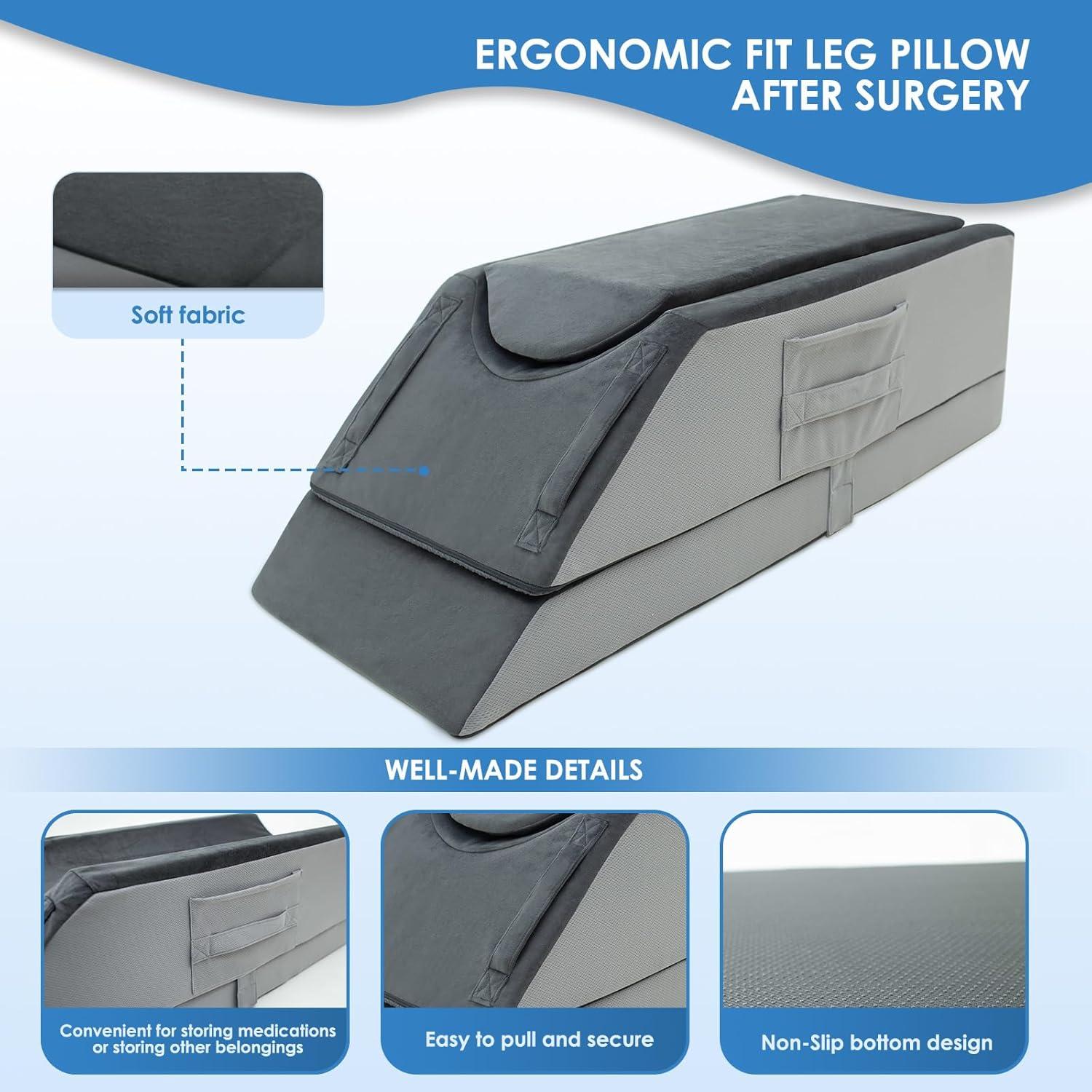 Cojín Elevador de Piernas Ajustable Kehangte - Recuperación Cirugía