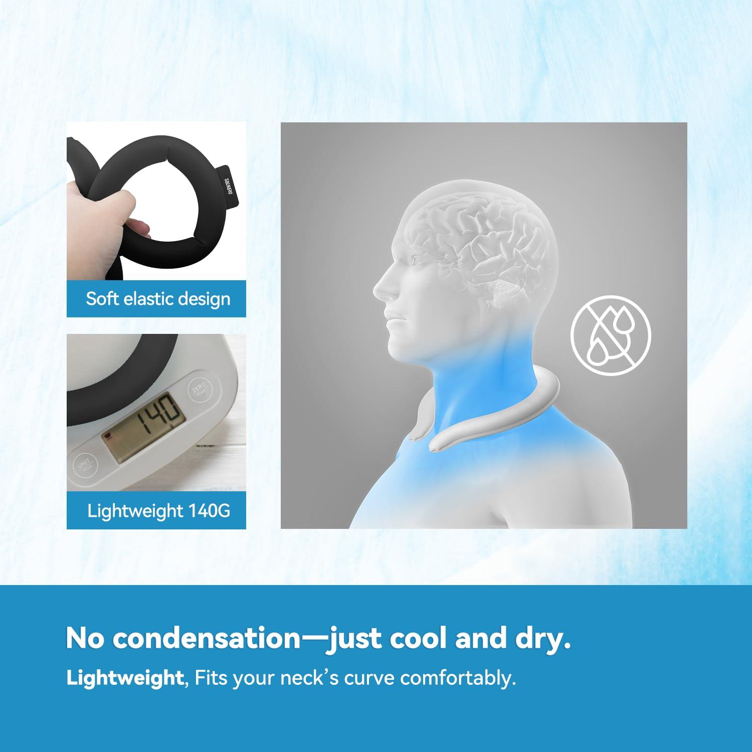 Tubo de Enfriamiento para Cuello SALNARO Negro Reutilizable