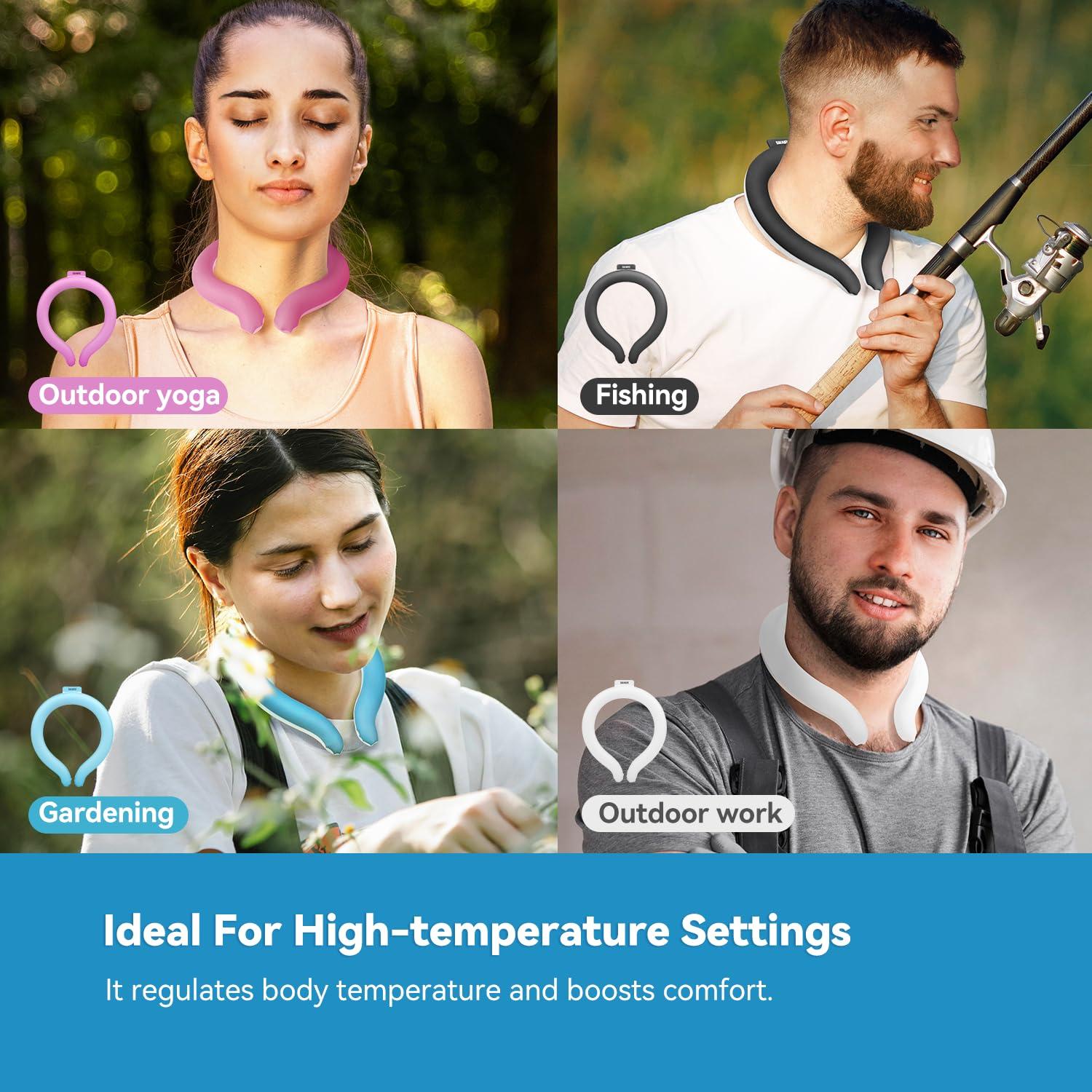 Tubo de Enfriamiento para Cuello SALNARO Negro Reutilizable