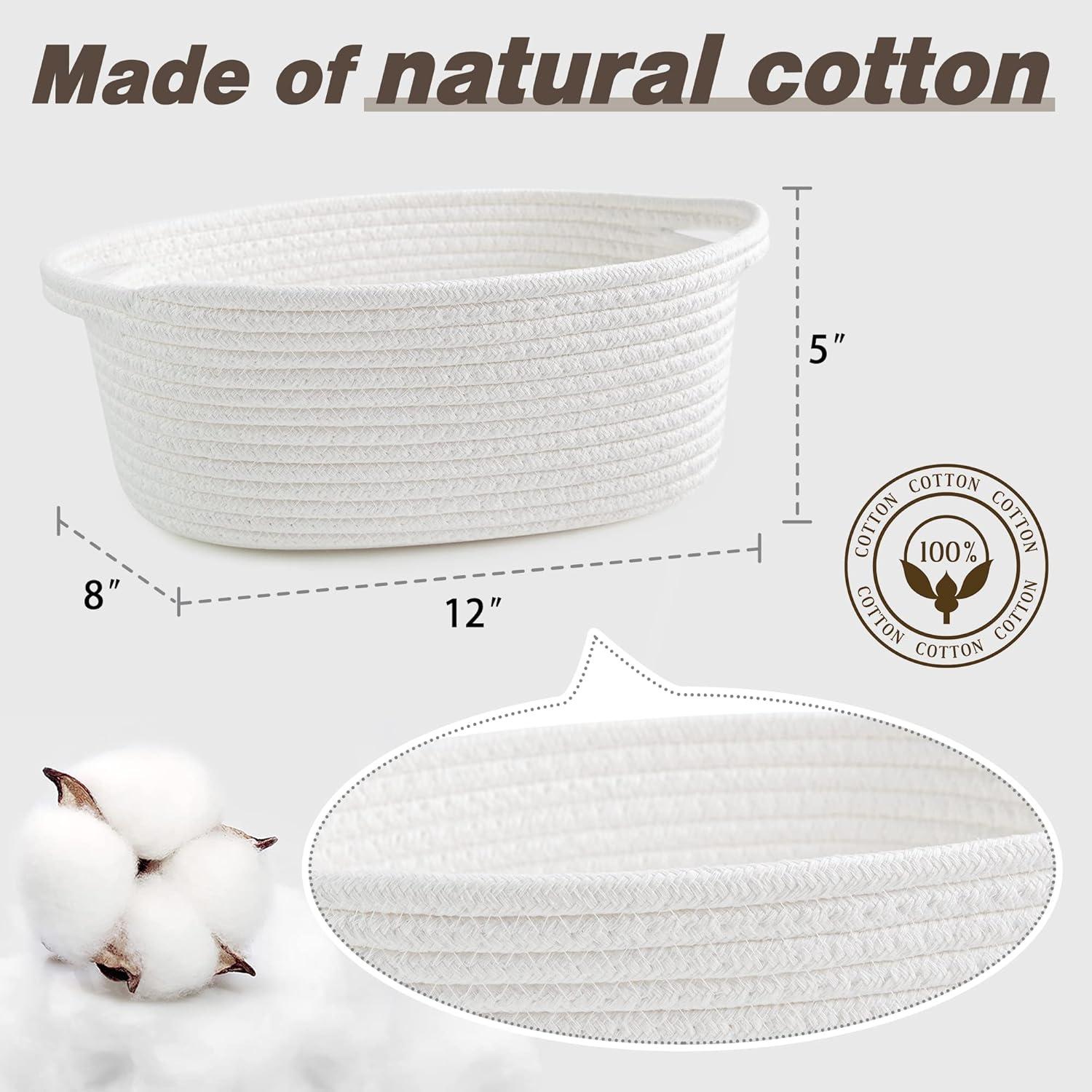 Canasta Tejida Pro Goleem 30x20x12 cm para Almacenamiento