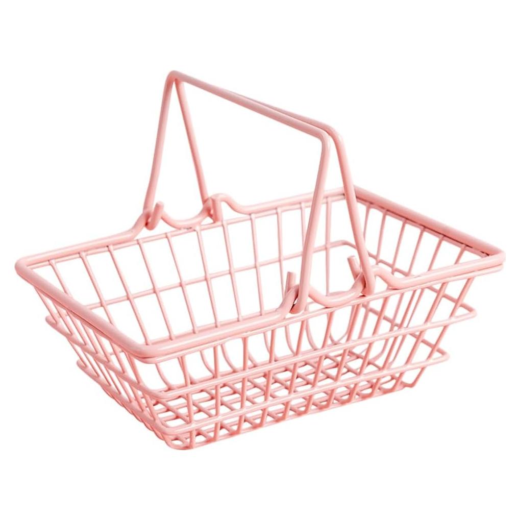 Mini cesta de compras Gadpiparty rosa 23.5x16x9 cm para niños