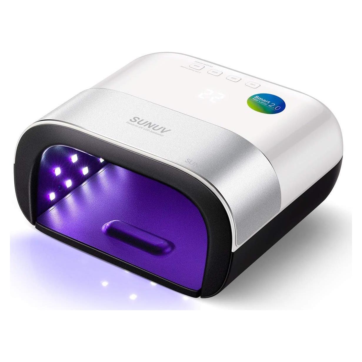 Lámpara UV LED SUNUV SUN3 para Uñas de Gel, 39 Perlas, 4 Temporizadores