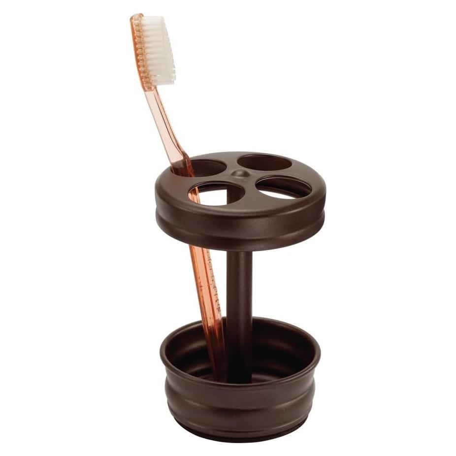 Soporte de Cepillo de Dientes iDesign Olivia Bronce 8.26x12.7cm