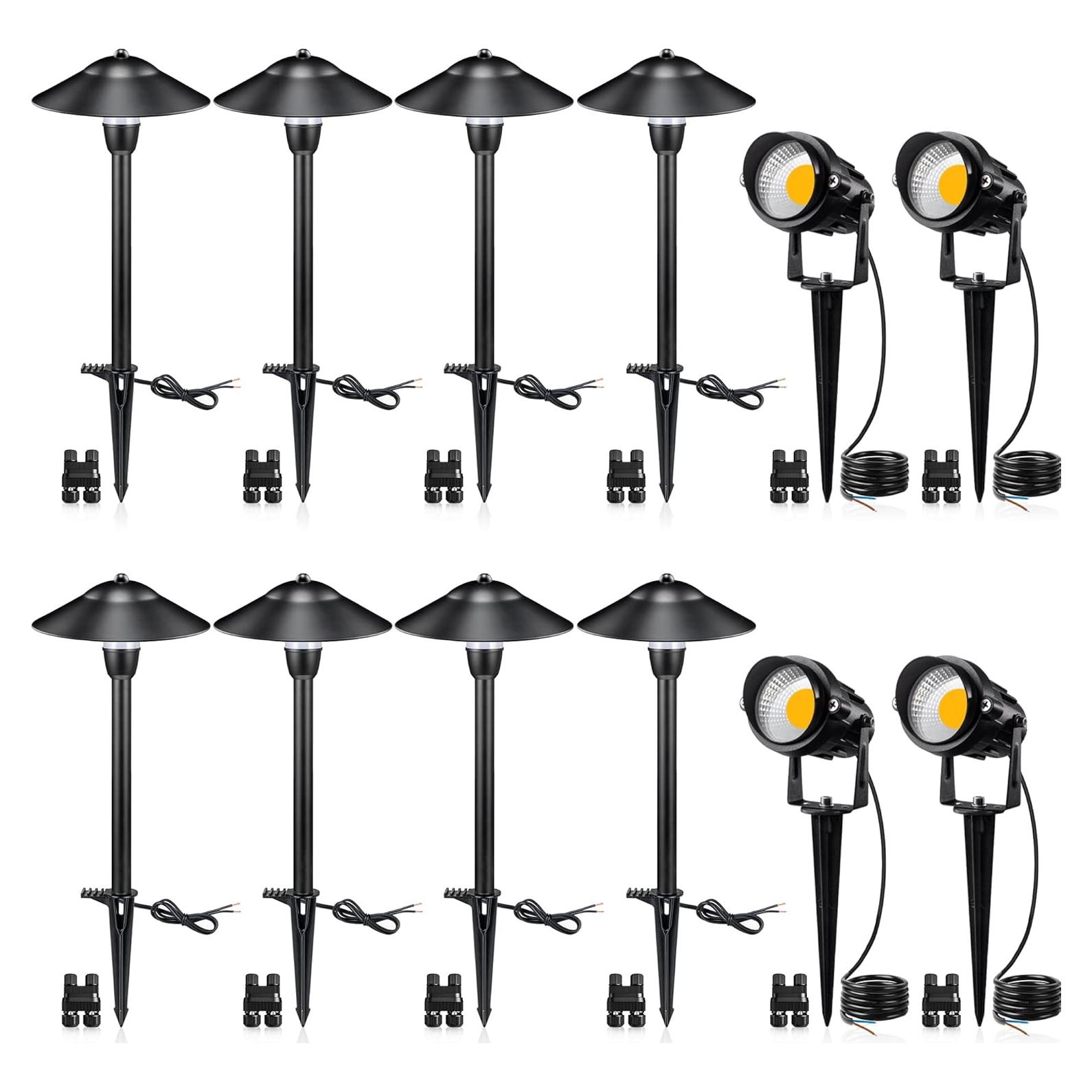 Luces de Paisaje LED SUNVIE Kit 12 Luces de Camino 12V