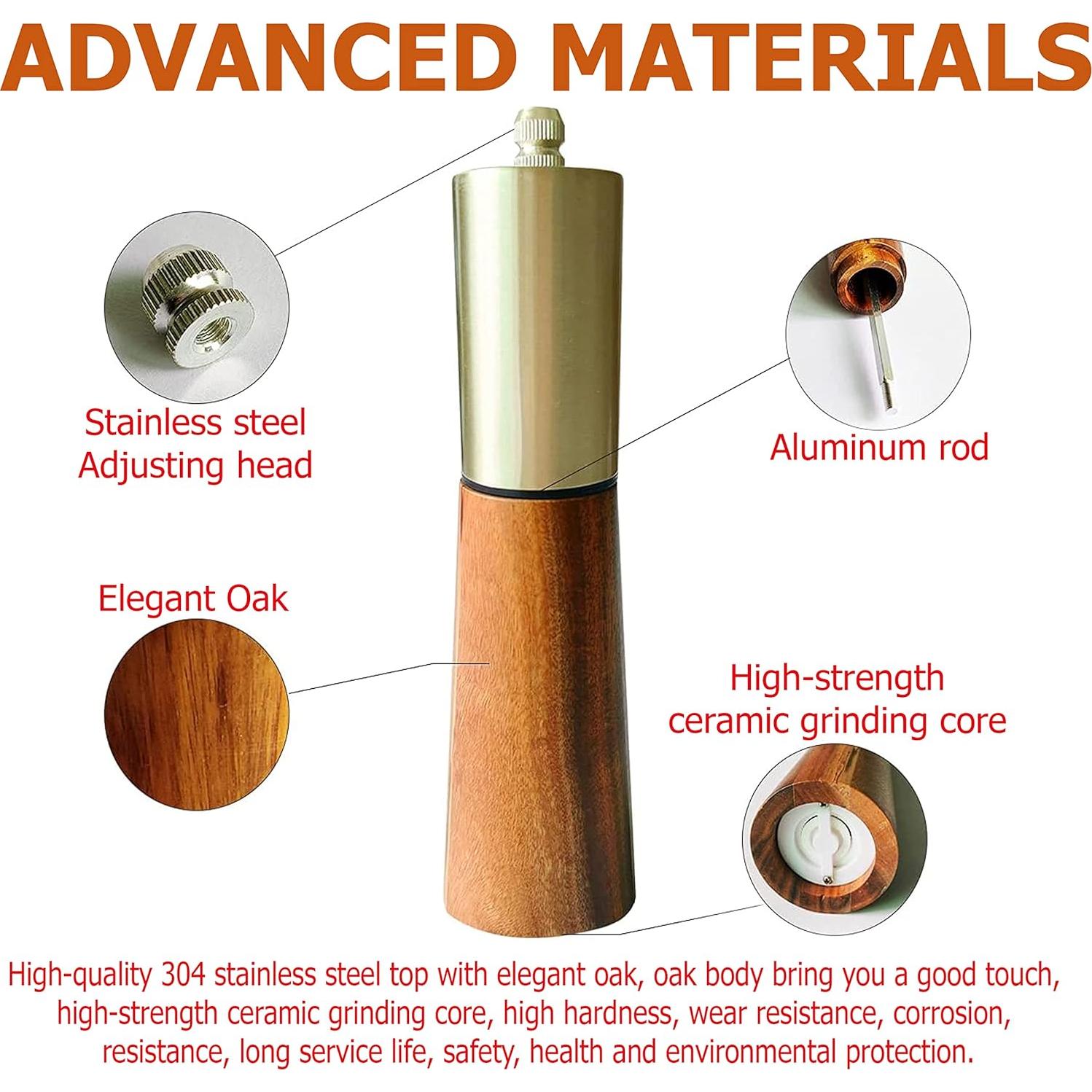 Juego de Molinillos de Sal y Pimienta KOCHIRAKOSO Manual 2 Pzs