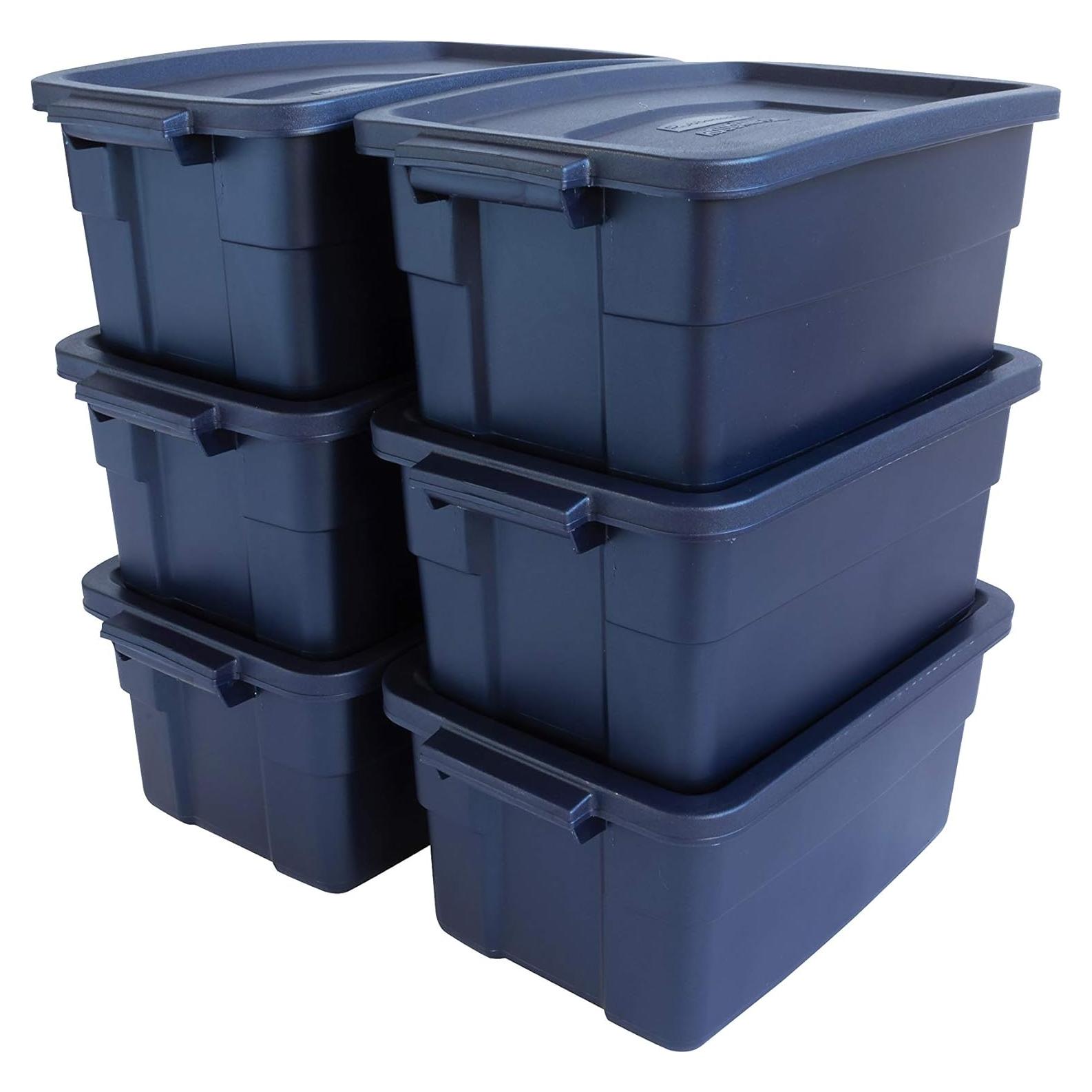 Contenedor de Almacenamiento Rubbermaid Roughneck 3 Gal - 6 Pzas