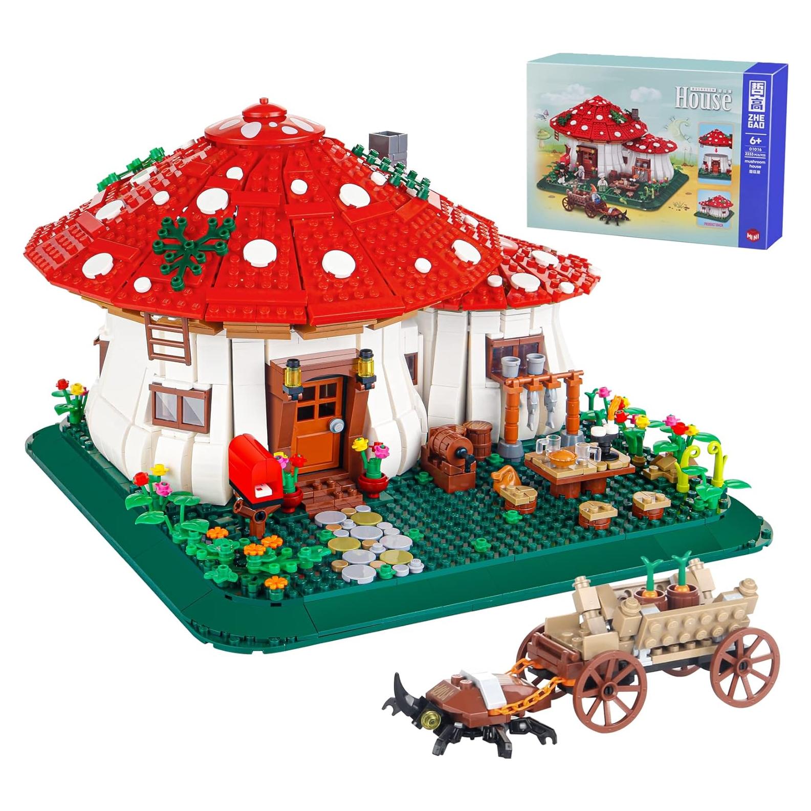 Casa de Hongos Bibilock 2233 PCS Bloques de Construcción