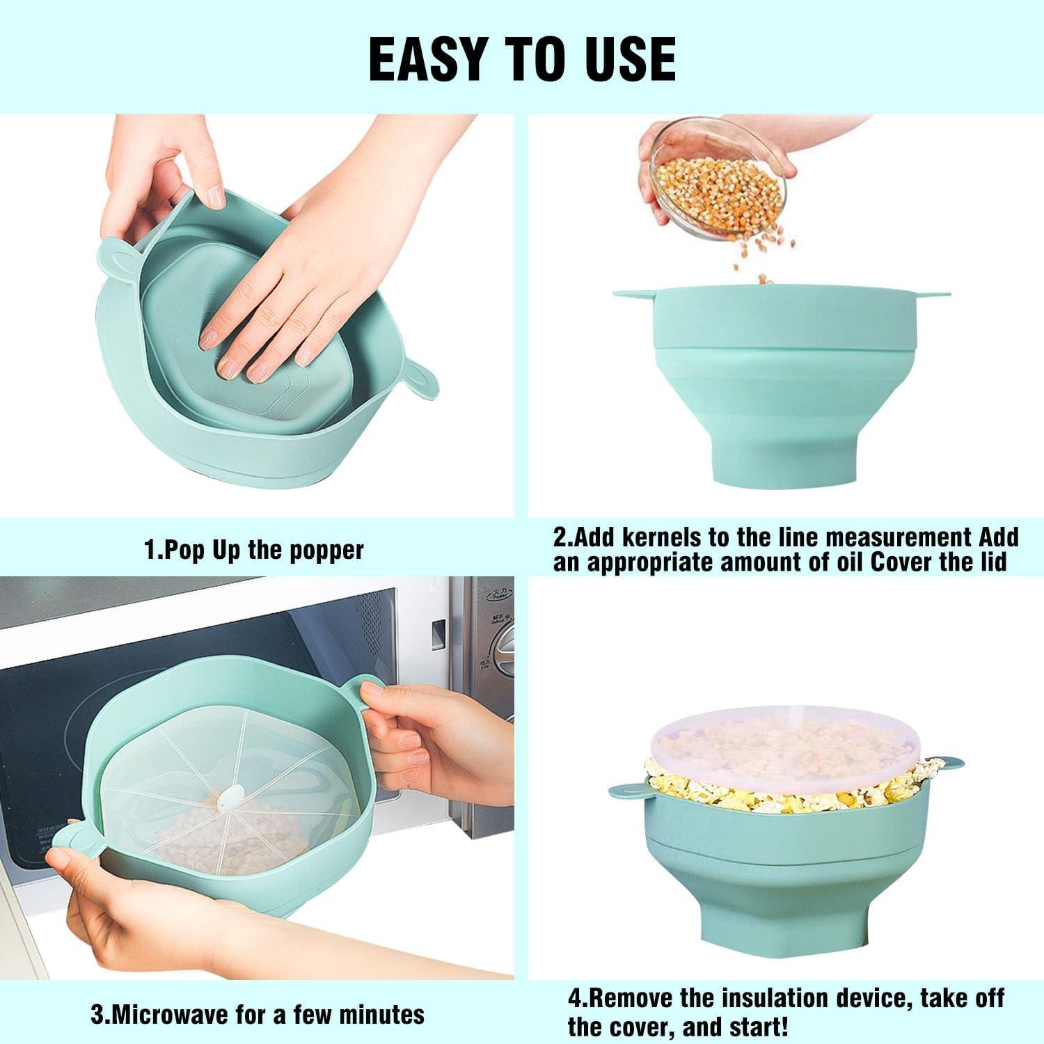 Fabricante de Palomitas de Silicona HATINXIA 2L Colapsable