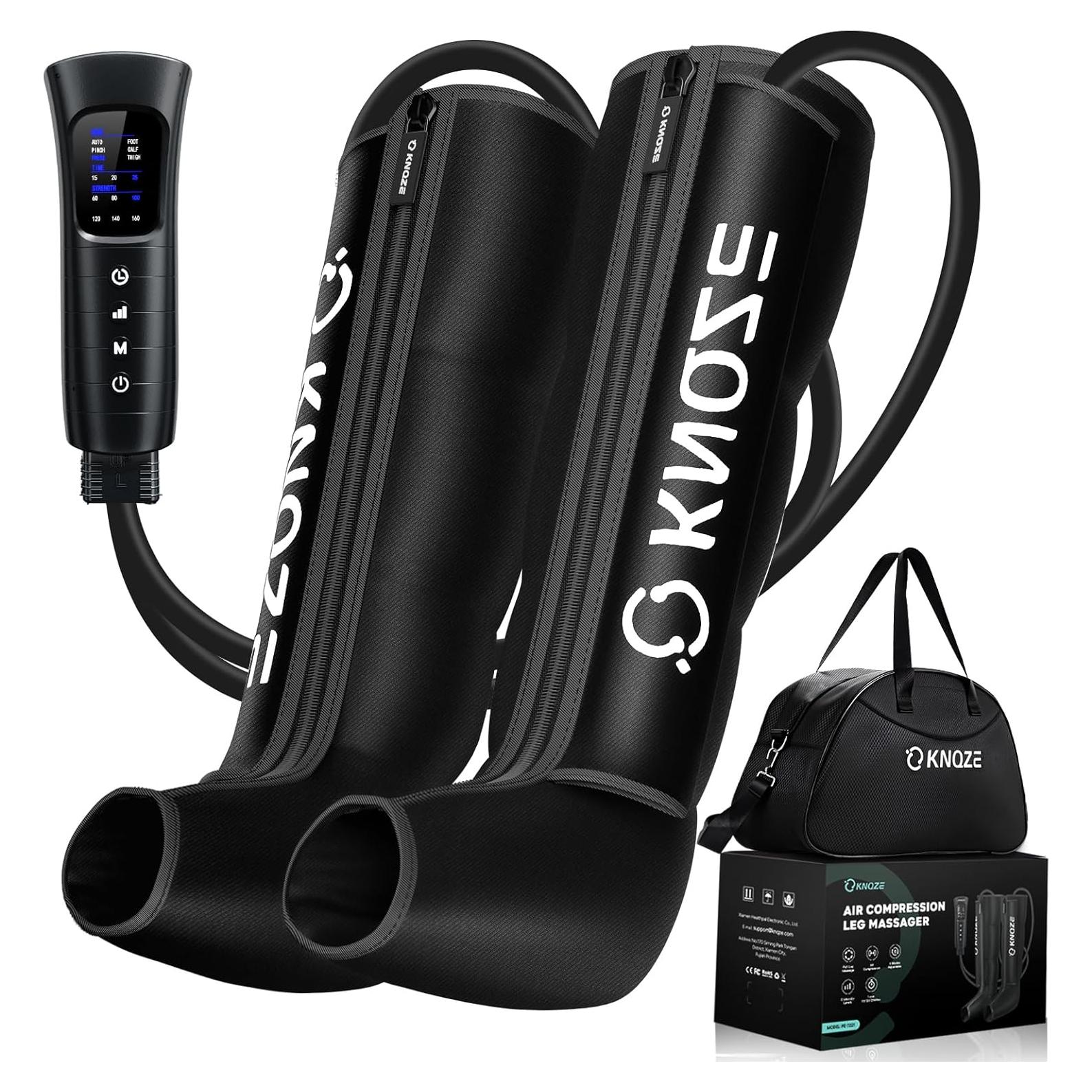 Masajeador de Compresión de Piernas KNQZE con 6 Modos y 3 Temporizadores