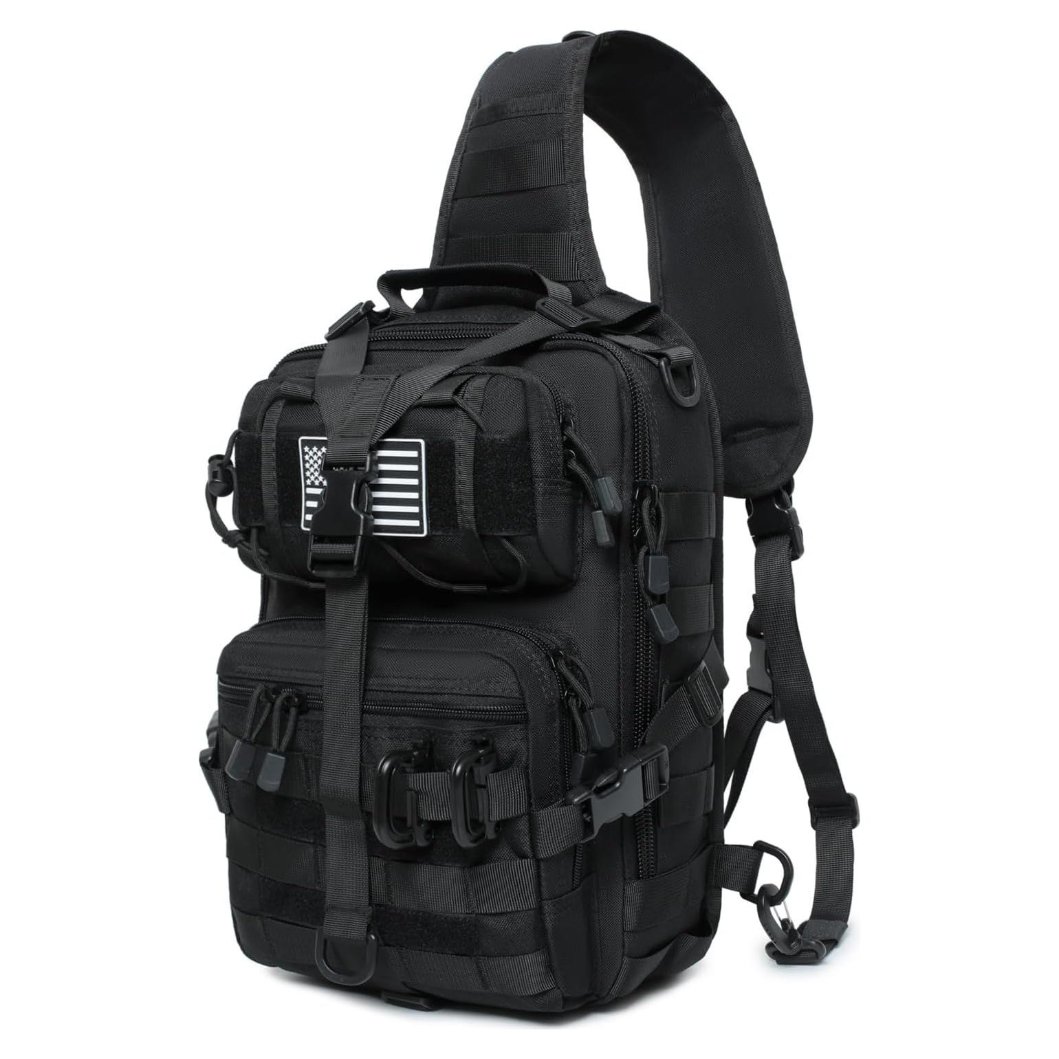 Mochila Bandolera Táctica Lemubeane EDC 28L Negro