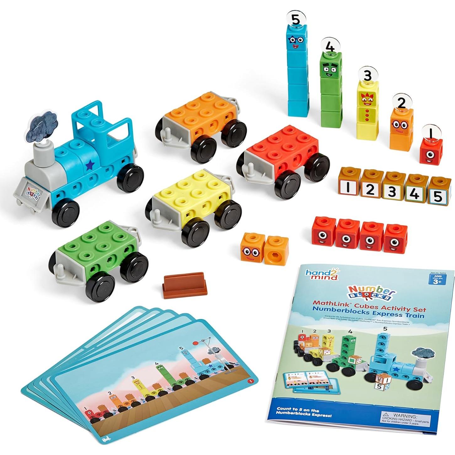 Conjunto de Actividades Cubos MathLink hand2mind Tren