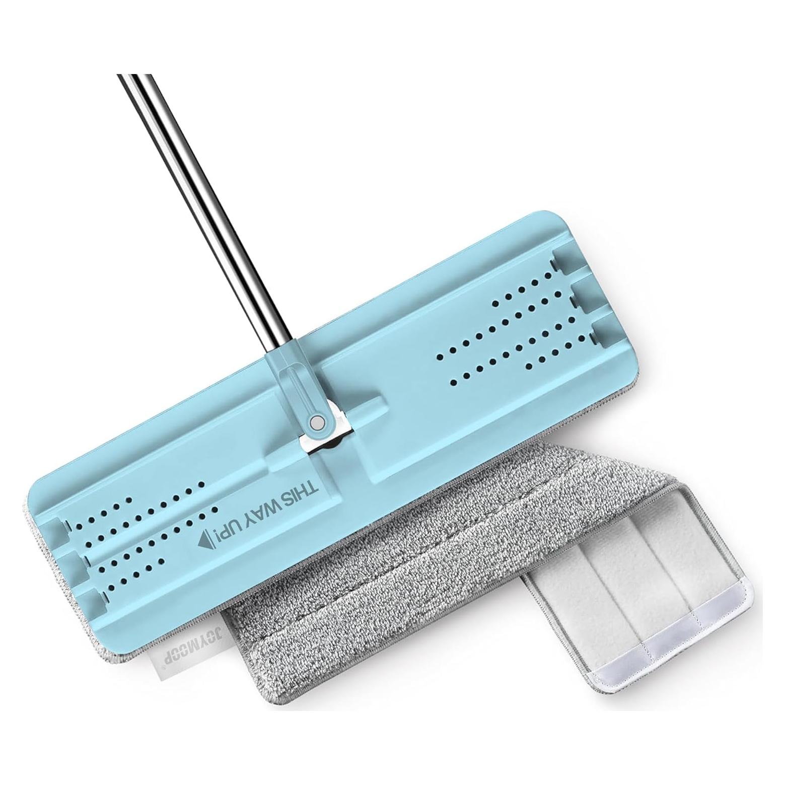 Mop Plano JOYMOOP 127 cm con Cabezal de 33 cm Microfibra Aqua
