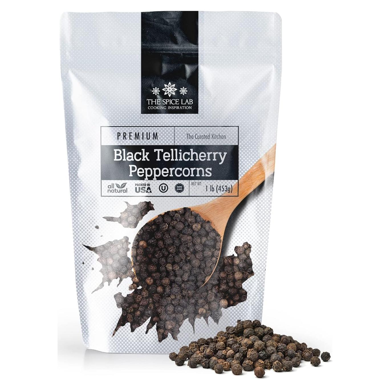 Pimienta Negra Tellicherry The Spice Lab 0.45 kg Bolsa Reutilizable