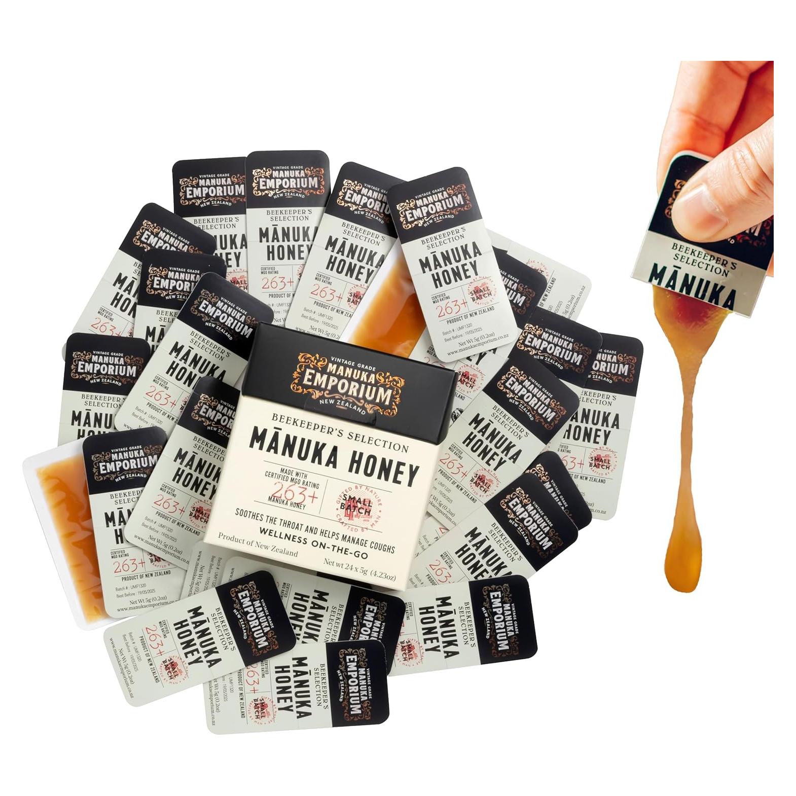 Miel Cruda de Mānuka Manuka Emporium MGO 263+ 24x5.1g