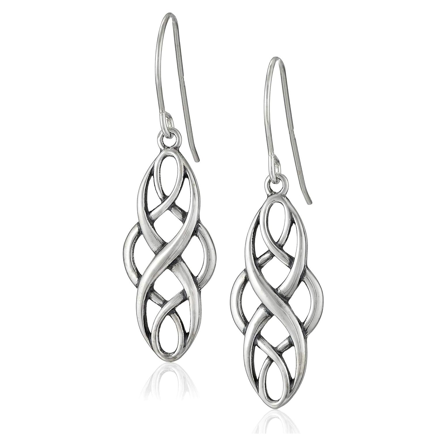 Pendientes Colgantes Amazon Essentials Plata Estilizados