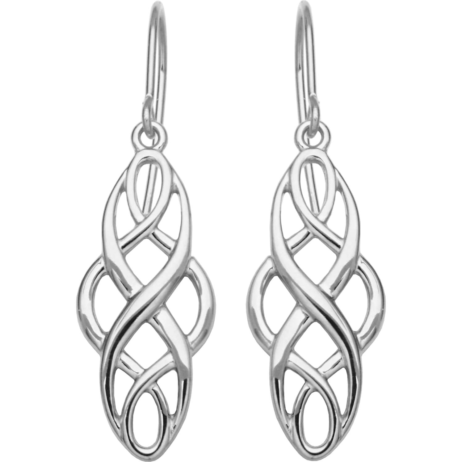 Pendientes Colgantes Amazon Essentials Plata Estilizados