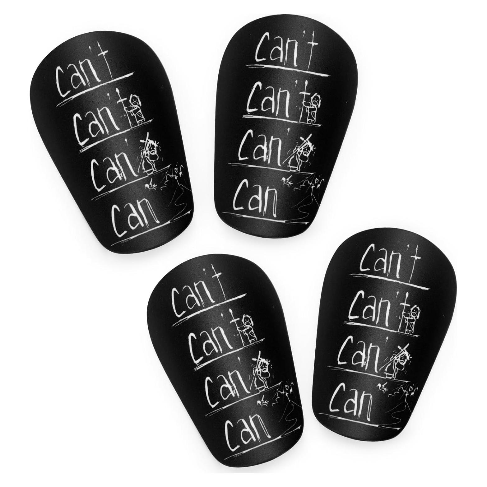 Mini Espinilleras de Fútbol NQEUEPN 8x5cm para Adolescentes