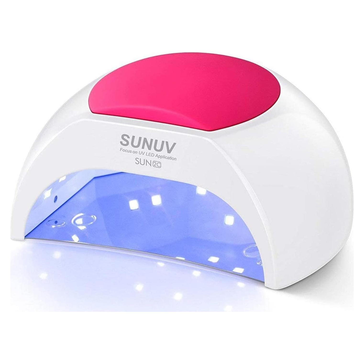 Lámpara UV LED SUNUV SUN2C 48W Rosa con Temporizador