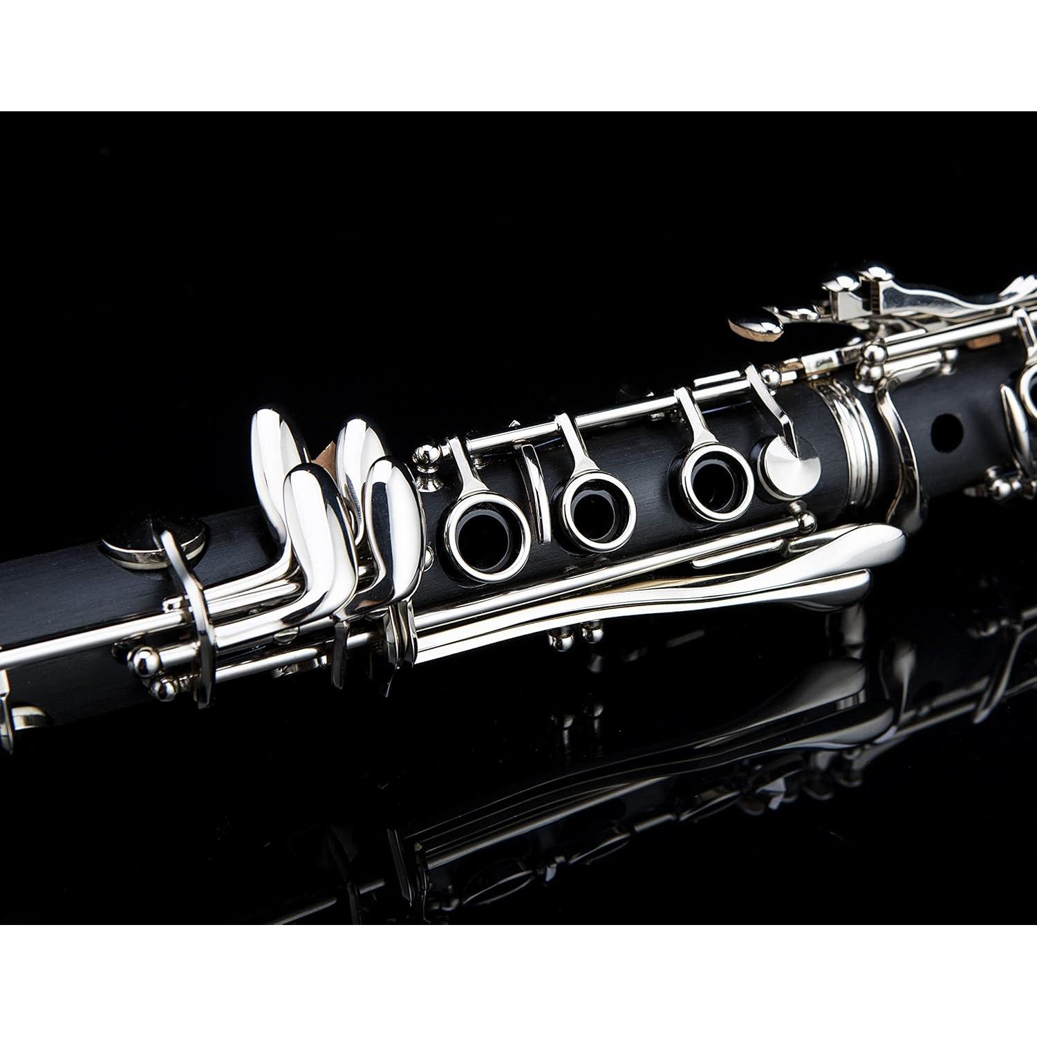 Clarinete Bb Profesional Glory GLY-PBK Ebonita Accesorios