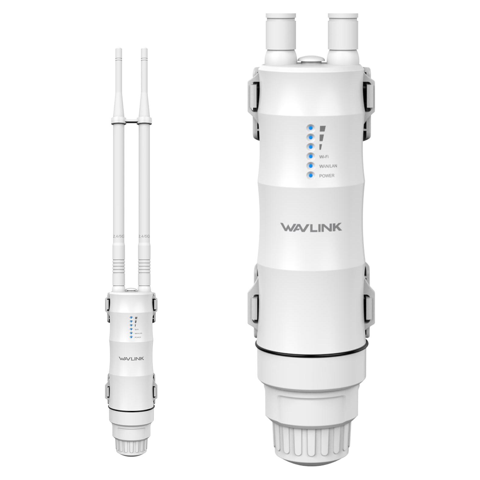 Extensor WiFi Exterior WAVLINK AC1200 Doble Banda IP67