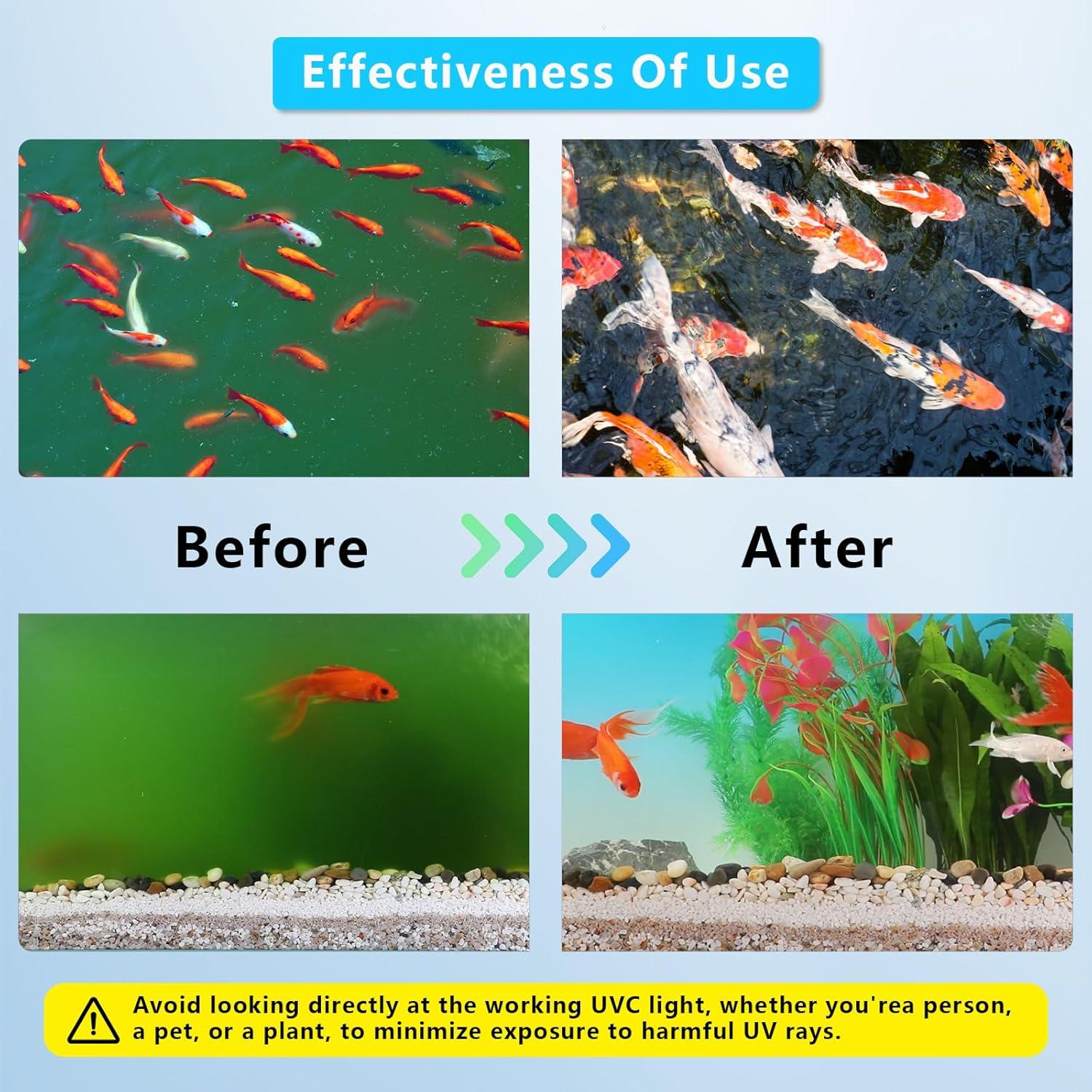 Luz UV-C Coospider-Repta 18W para 3785 Litros Acuario