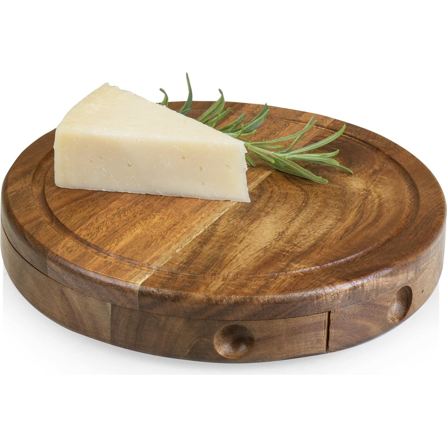 Tabla de Queso Brie Acacia Picnic Time con Cuchillos 19 cm